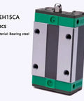Beefy Linear Rail Carriage Block Bearing Steel Square Slide Carriage Slider For QEH15 And EGR15 Linear Rail Guide shown upright