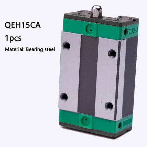 Beefy Linear Rail Carriage Block Bearing Steel Square Slide Carriage Slider For QEH15 And EGR15 Linear Rail Guide shown upright