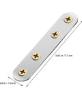 Flat Mending Plates 18 Pack Stainless Steel Brackets Easy Install No Sweat Heavy Duty Metal Joining Plates with screws
