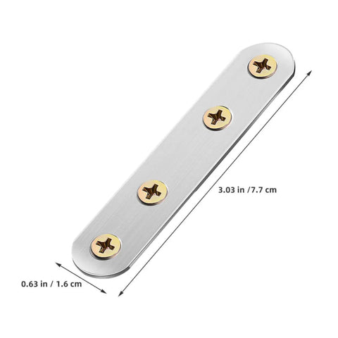 Flat Mending Plates 18 Pack Stainless Steel Brackets Easy Install No Sweat Heavy Duty Metal Joining Plates with screws