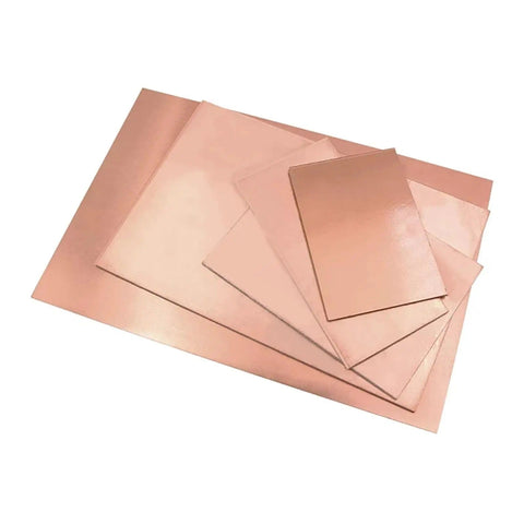 Stack of FR-4 Fiberglass Single Sided Copper Clad DIY PCB Prototyping Boards in various sizes for electronics projects