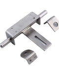 Heavy Duty Stainless Steel Slide Bolt Gate Latch with countersunk screws, 170mm long and 3mm thick, for barn door security.