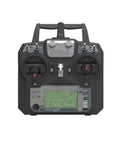 Front view of FPV Racing Drone Radio Transmitter Built For 2.4G AFHDS 2A 10CH with dual joysticks and display screen.