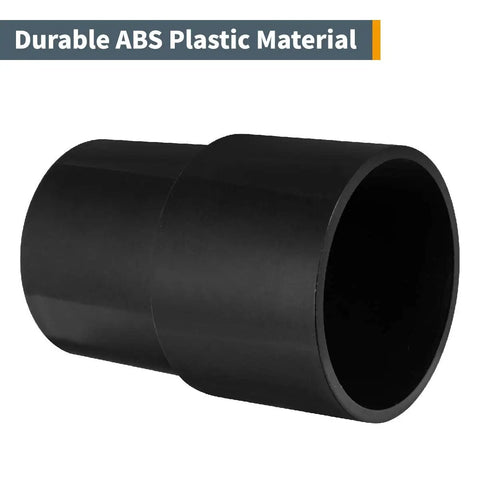 2-1/2 Inch To 2-1/4 Inch Dust Collector Reducer Coupler, ABS Plastic, Heavy Duty Build, High Abrasion Resistance, Black