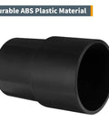 Heavy Duty Dust Collector Reducer Coupler Converts 2-1/2 Inch Outer Diameter To 2-1/4 Inch Outer Diameter Workshop Hose Adapter in durable ABS plastic.
