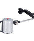 Sungooyue 24V Led Work Light, 12 Watt Machine Lamp With Foldable Telescopic Arm And Aluminum Shell, grey aluminum housing and adjustable arm.