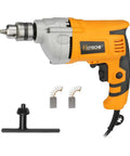 Corded 720 Watt Drill With Three Eighths Inch Chuck Variable Speed From Zero To Three Thousand Six Hundred RPM Multi Material Drilling For Concrete Metal And Wood With Speed Switch Beast Power For DIY And Pros