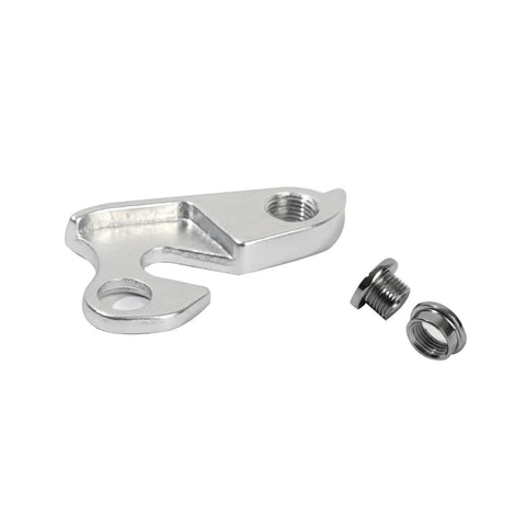 Universal Derailleur Hanger Replacement Fits A Wide Range Of Bikes From Haro Trek Jamis Focus Fuji Kona Motobecane Iron Horse And More Bolt On Silver Finish With Bolts Ride Ready.