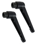 Hassle Free M12 Clamping Lever Handles With Push Button Ratchet Action That Spins Smooth For Easy One Hand Adjust and Rock Solid Quick Release Setup Arrives As A Tough Pair Of Shop Grade Hand Knobs