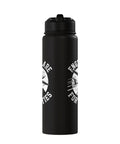 Sailplane Friendly Stainless Steel Insulated Water Bottle For Glider Pilots And Soaring Club Fans with flip lid side view