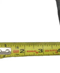 Beefy U-Bolt Kit For Trailer Axles Five Eighths Inch By Four Inch By Eight And A Half Inch With Tie Plates And Nuts, Easy Install For Securing Axles To Two Inch Wide Leaf Springs. black steel U-bolt kit measured on tape