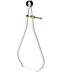 Nut Adjustable 12 Inch Spring Dividers Calipers Workhorse For Metalworking And Machining, Beefy Hardened Carbon Steel Tips, Precision Measurement Tool For Accurate Transfer And Layout. Front view on white background.