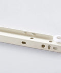 Heavy Duty Metal Drawer Slides 10 To 22 Inch Bottom Mount Rails With 99 Lbs Load Capacity Per Pair, Smooth Glide Track For Kitchen And Dresser Drawers, Includes Two Extended Guide Rails, Durable Steel Construction, white steel bottom-mount drawer slide with guide wheel