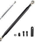 Beefy Pro Grade Billet Aluminum Gear Shift Linkage For Touring Motorcycles 1987-2021 Compatible With Softail Dyna Electra Glide Road Glide Street Glide Road King Trike Fatboy Wide Glide Black, black linkage and mounting bracket