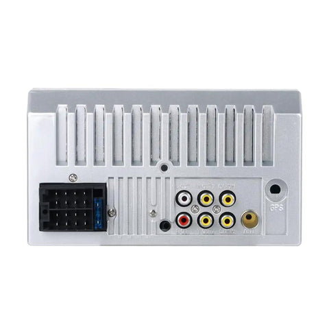 Rear view connections of Double Din Car Stereo With 7 Inch HD Touch Screen Bluetooth Handsfree Mirror Link USB SD FM Radio Backup Camera