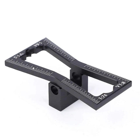 Premium Aluminum Dovetail Marker Jig Delivers Knockout Precision For Hardwood Softwood And Cork DIY wood joinery scribing gauge angled view