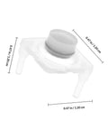 40 Piece Silicone Push Button Switch Replacement Keypad Membrane For Home Diy Repair And Emergency Stop Easy Install No Stress Swaps Big Time Durability For Worn Panels Knockout Quality Straight Up Reliable Setup That Simply Clicks In Perfectly, clear silicone switch with rounded top and dimensions shown.