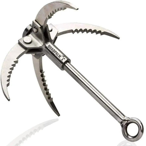 Foldable Stainless Steel Grappling Hook With Four Folding Claws Beefy Heavy Duty Outdoor Gear For Camping And Hiking