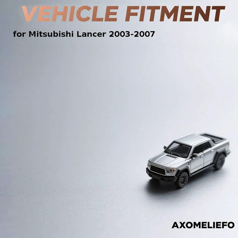 Model truck on gray background highlighting vehicle fitment for Mitsubishi Lancer 2003-2007