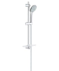 Euphoria 110 Massage Shower Set Chrome Finish With DreamSpray Precision Watering and StarLight Durable Coating on rail mount.