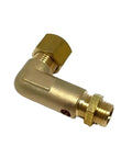 Durable Brass Unloader Valve For Industrial Air Compressors Garage Ready 90 Degree Elbow Replacement Fits Import Two Stage Pumps
