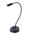 18 Inch Gooseneck Desk Light With Attached Weighted Base, Dimmable 5W High-Output Lamp, Power Supply Included, lamp view
