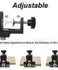 Adjustable feature of Heavy Duty Pocket Hole Jig Kit For Carpentry And Woodworking Joinery With Aluminum Drill Guide for precise alignment.