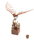 Da Vinci Flapping Wing DIY Model Kit 3D Metal Wind Up Ornithopter Battery Free Mechanical Flying Machine for Adults 243PCS