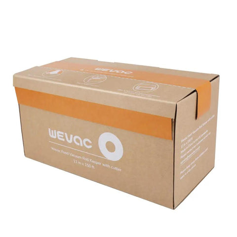 Box of 11 Inch by 150 Foot Vacuum Seal Roll with Cutter for Food Saver Storage BPA Free Commercial Grade Puncture Preventing Embossed Channels
