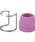 Get Your Hands On A Sweet AG60 Plasma Cutting Consumables Kit Made For The Cut 60 And Sg55 Machine Plus Loads Of Spare Nozzles And Electrodes To Keep You Cutting Like A Boss Without Any Downtime Or Worry At All - AG60 purple cup and metal guide.