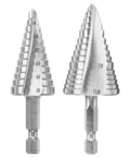 Cordless Drill Ready Step Drill Bit Set With Hex Shank And 2x Faster Cutting Through Metal Wood And Plastic Bosch IMSDC002