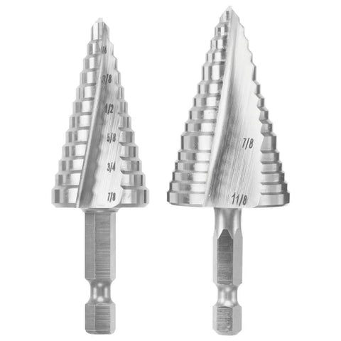 Cordless Drill Ready Step Drill Bit Set With Hex Shank And 2x Faster Cutting Through Metal Wood And Plastic Bosch IMSDC002