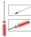 Kickass Heavy Duty T20 Torx Magnetic Screwdriver With Solid Chrome Vanadium Shaft And High Torque Grip For Quick Tech Hacks And Reliable Home Fixes, showing chrome shaft and red handle