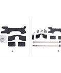 Double Linear Guide Kit MGN9H 300mm Plate Rails For 3D Printers Upgrade With Dope Stability And Smooth Motion For Premium Print Quality And Precision Results, black rails and hardware