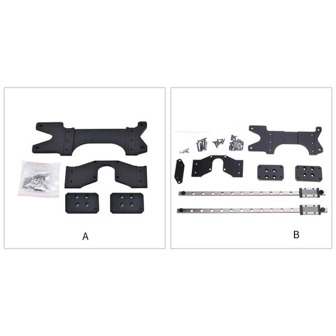 Double Linear Guide Kit MGN9H 300mm Plate Rails For 3D Printers Upgrade With Dope Stability And Smooth Motion For Premium Print Quality And Precision Results, black rails and hardware