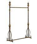 Vintage Bronze Coat Rack With Shelf Freestanding Clothes Rack Industrial Garment Hanger for decorative storage