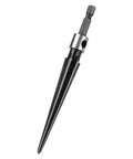 Hand Reamer Tool With T Handle For Pin Holes Hex Tapered Reamer Drill Bit, visible black high speed steel, 128mm long