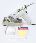 Desoldering Gun S-993A 110V 100W Vacuum Solder Sucker For Lead Free PCBs with accessories including stand and cleaning tools