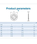 Product parameters for Brass Internal Tooth Star Lock Washers Set 200 And 500 Pcs M3 M4 M5 M6 M8 M10 Serrated Gasket.
