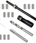 Fix Cranky Engines Fast With This Head Bolt Thread Repair Kit AP01 M11x1.5 Featuring Premium Machined Inserts And All Tooling To Restore Treadbare Cylinder Heads, M11x1.5 steel inserts and drill bits