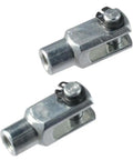 Heavy Duty Iron Air Cylinder Rod Clevis End Y Connector 28mm Length M6x1 Female Thread 2 Pack Durable Pneumatic Joint For 16mm Bore Cylinders Built Tough, iron