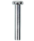 Close-up of metal axle from Eight Pack Inline Skate Axles 6mm Replacement Hardware Kit for Most Skates, Includes 30mm and 33mm Axles