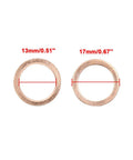 13mm Inner Diameter Copper Flat Washers 20 Pack for Automotive Engine Sump Plug Sealing Gaskets Rings