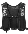 Lightweight Running Vest Backpack With Water Bottle Holder And 3D Mesh Back for breathable comfort, shown from the front.
