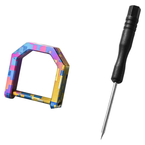 Miniature Keychain Clip With Detachable Tool Precision Alloy Build Dope Color Options Compact For Travel Camping Gear And Everyday Carry