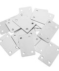 Stainless Steel Flat Corner Brackets Set Of 30 Pcs For Furniture And Shelves Easy To Install Mending Plates With 19mm And 42mm Hole Spacing