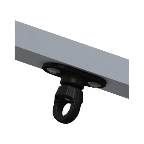 SpinRx Anchor Arm Swivel for Rope Rotation and System Completion, Sealed Stainless Steel Construction, mounted below anchor arm.