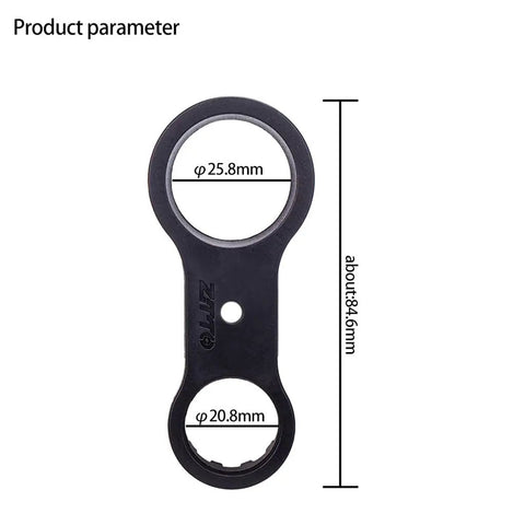 Fork Wrench For XCM XCR XCT Suspension Cap Spanner Tool For Mountain Bike Fork Removal And Maintenance with dimensions