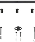 78 Inch Barn Door Track And Hardware Kit In Champagne Brass With Smooth Rollers And Matching Hardware For Doors Up To 36 Inches Easy Install With All Mounting Hardware Included And Heavy Duty Steel Construction components