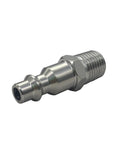 Stainless steel 1/4 NPT female to 1/4 MPT male air hose adapter with hex body